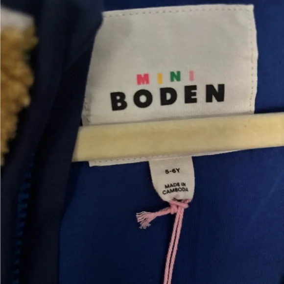 Mini Boden Dino Borg Fleece, Size 5-6, NWT - Picture 4 of 5